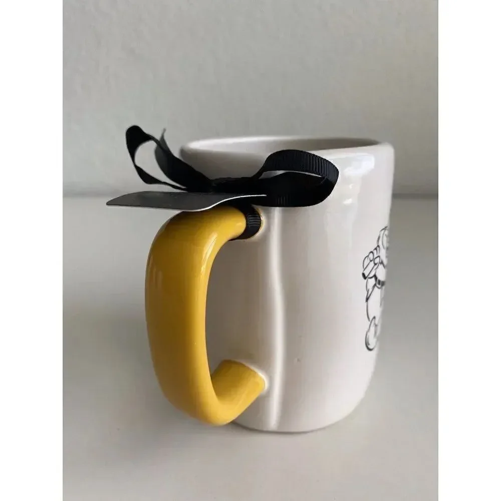 Rae Dunn Disney Princess HAPPY Mug‎ Snow White & The 7 Dwarfs Double Sided NEW
